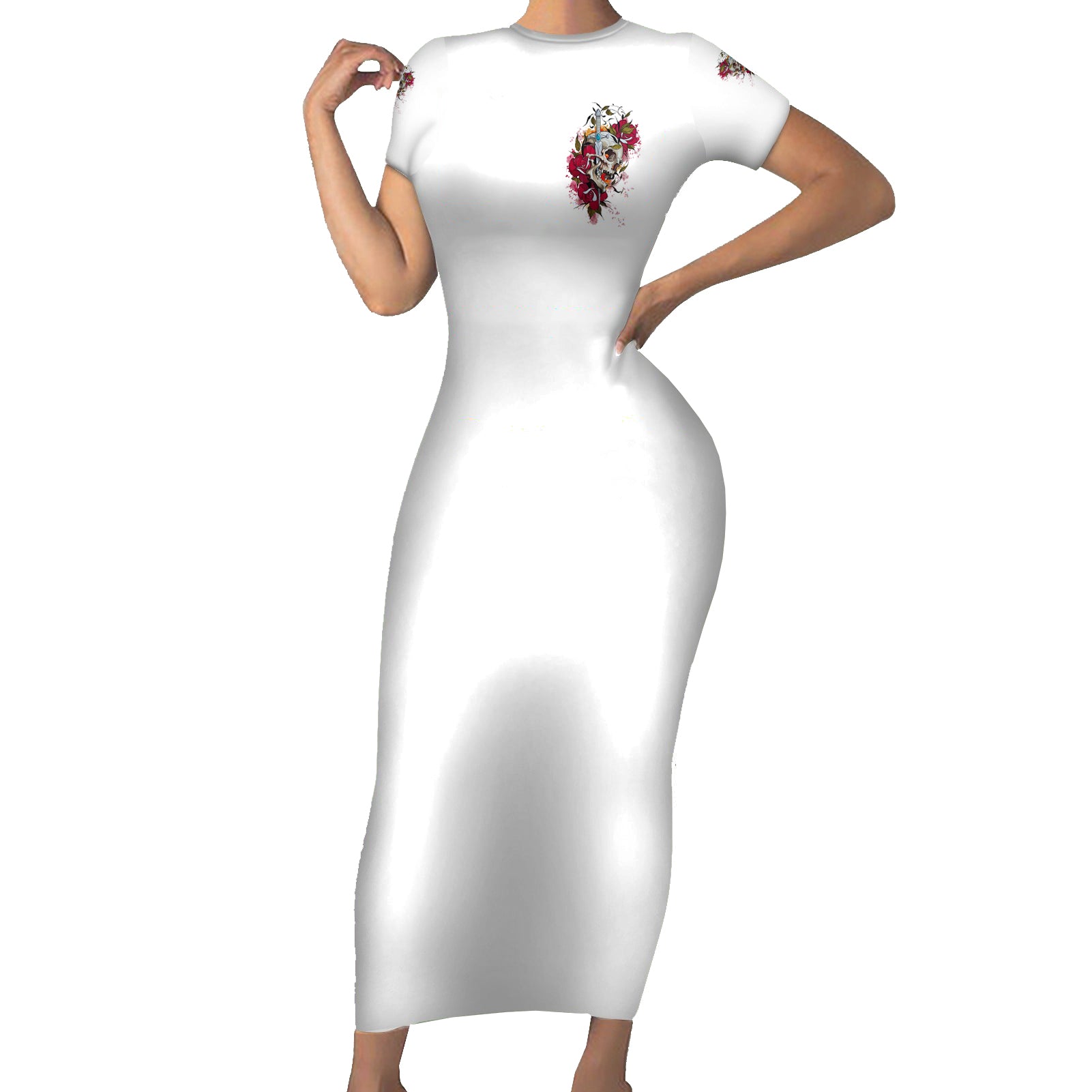 you-inspire-my-inner-serial-k-skull-rose-short-sleeve-bodycon-dress