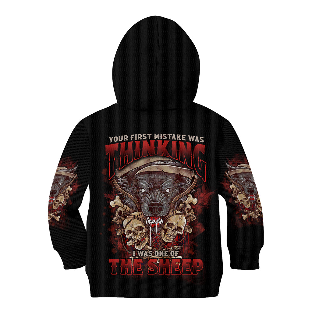 your-first-mistake-was-thingking-kid-hoodie