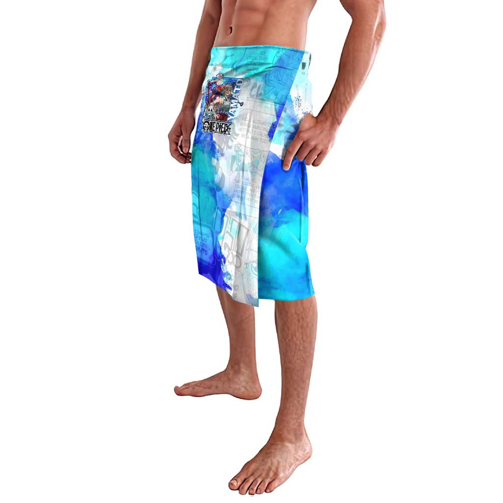 Yamato One Piece Blue Cloud Theme Lavalava with Manga Panels and Oni Horn Character Design - The Mazicc