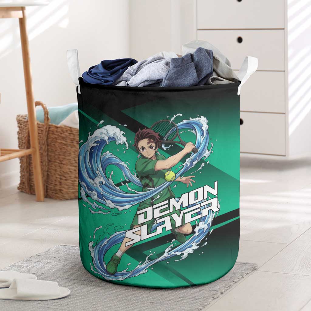 Tanjiro Kamado Water Hashira Laundry Basket Sporty Anime Mashup Style