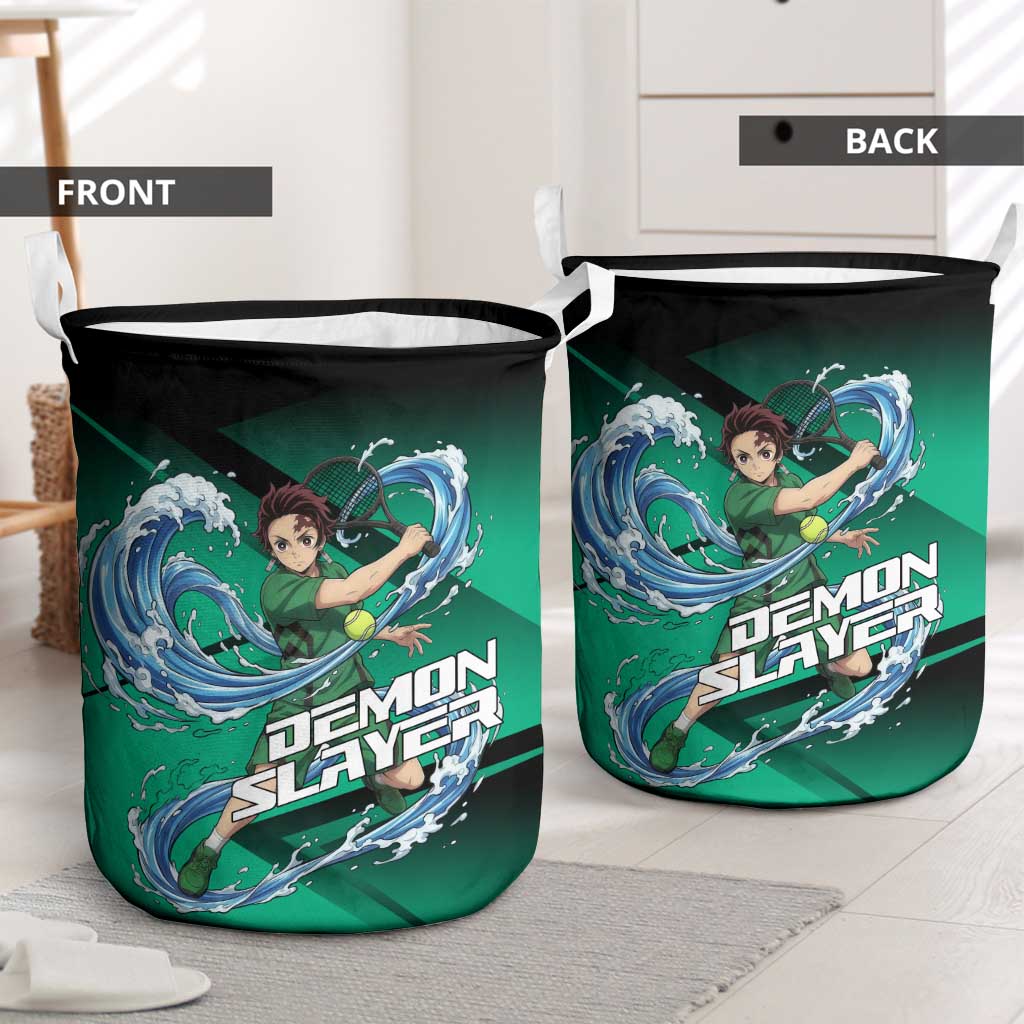 Tanjiro Kamado Water Hashira Laundry Basket Sporty Anime Mashup Style