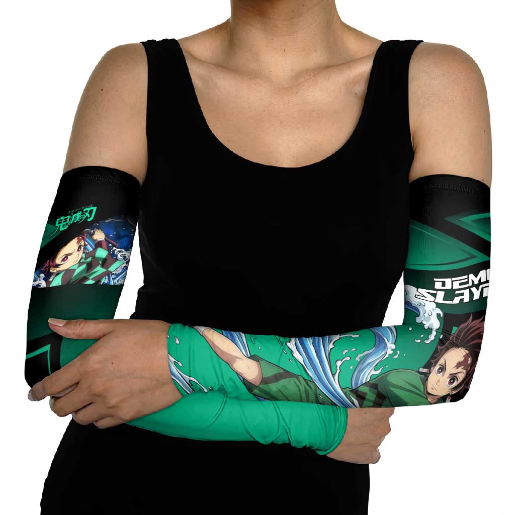 Tanjiro Kamado Water Hashira Arm Sleeves Sporty Anime Mashup Style