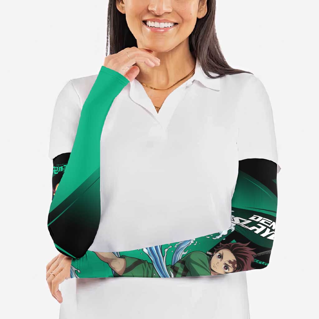 Tanjiro Kamado Water Hashira Arm Sleeves Sporty Anime Mashup Style