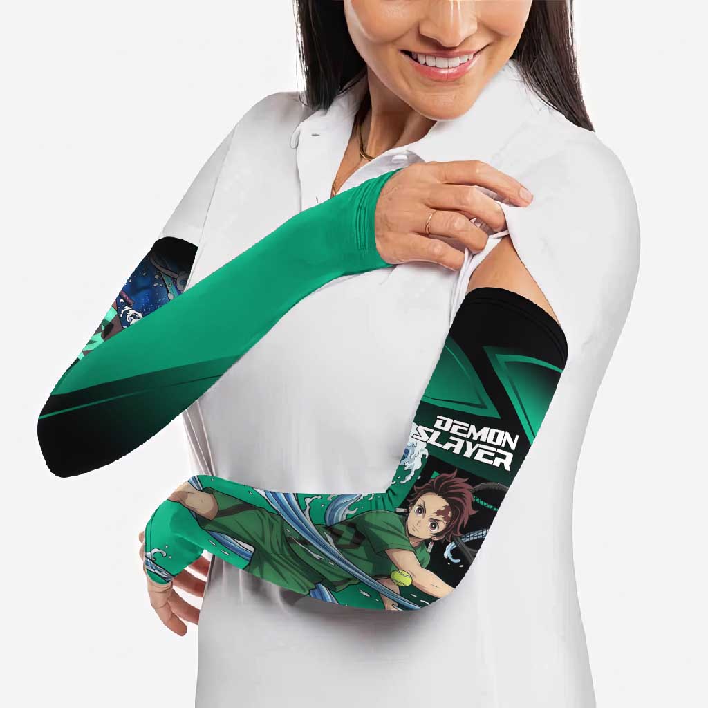 Tanjiro Kamado Water Hashira Arm Sleeves Sporty Anime Mashup Style