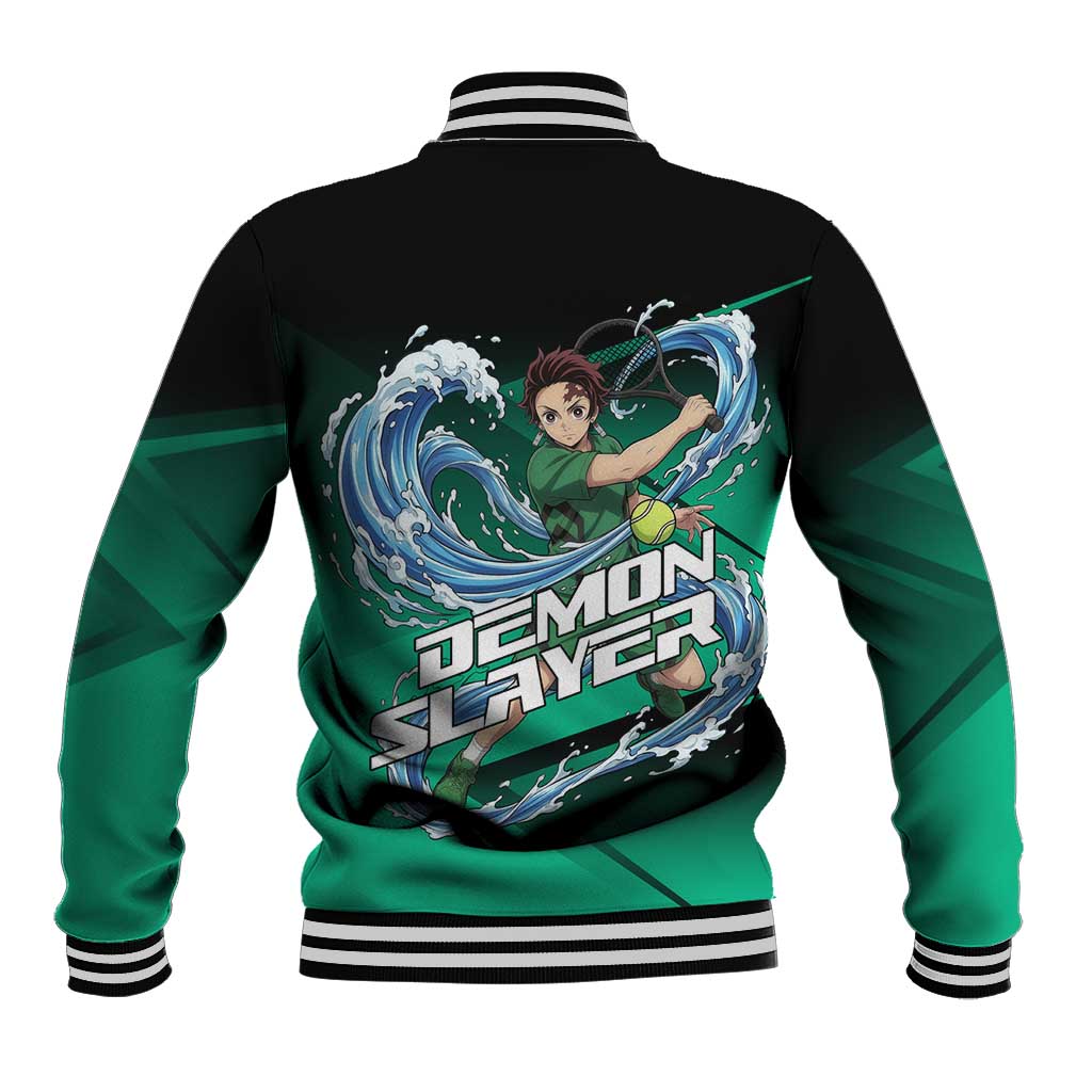 Tanjiro Kamado Water Hashira Baseball Jacket Sporty Anime Mashup Style