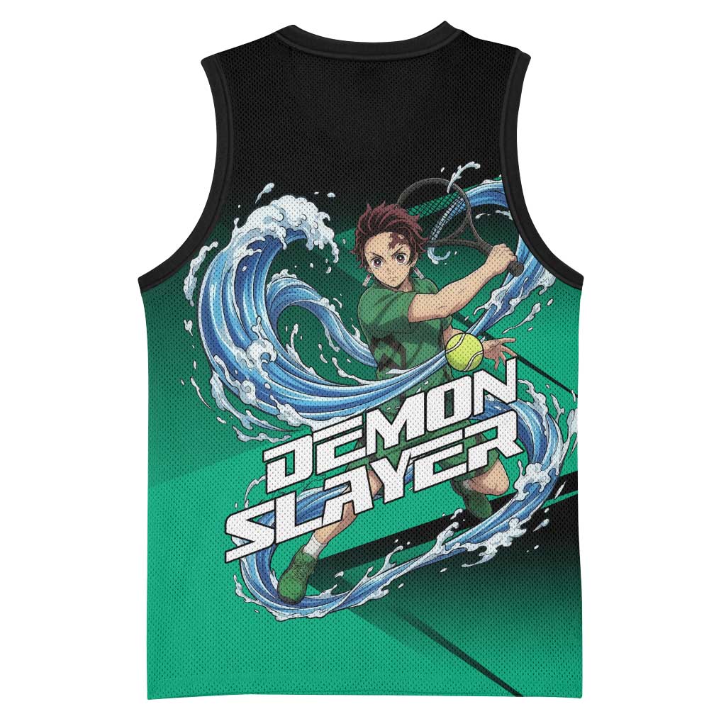 Tanjiro Kamado Water Hashira Basketball Jersey Sporty Anime Mashup Style