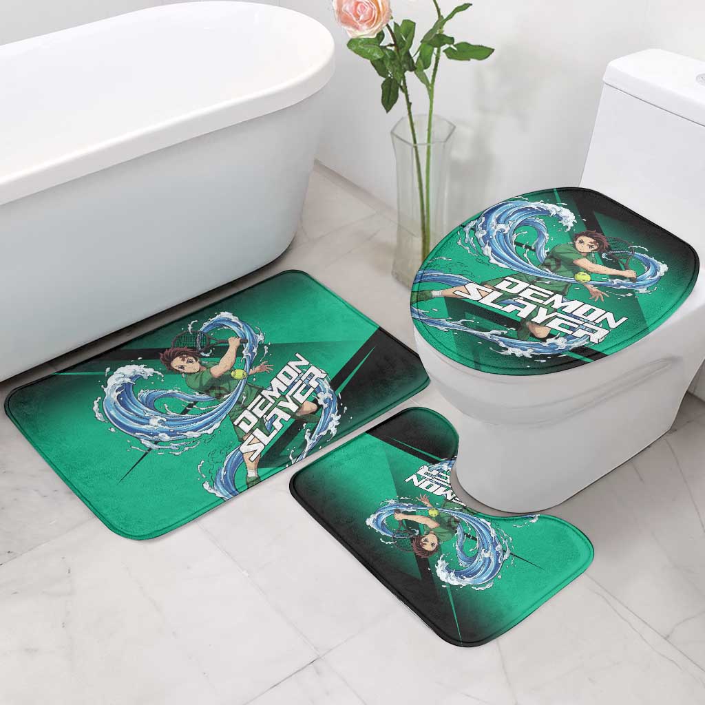 Tanjiro Kamado Water Hashira Bathroom Set Sporty Anime Mashup Style