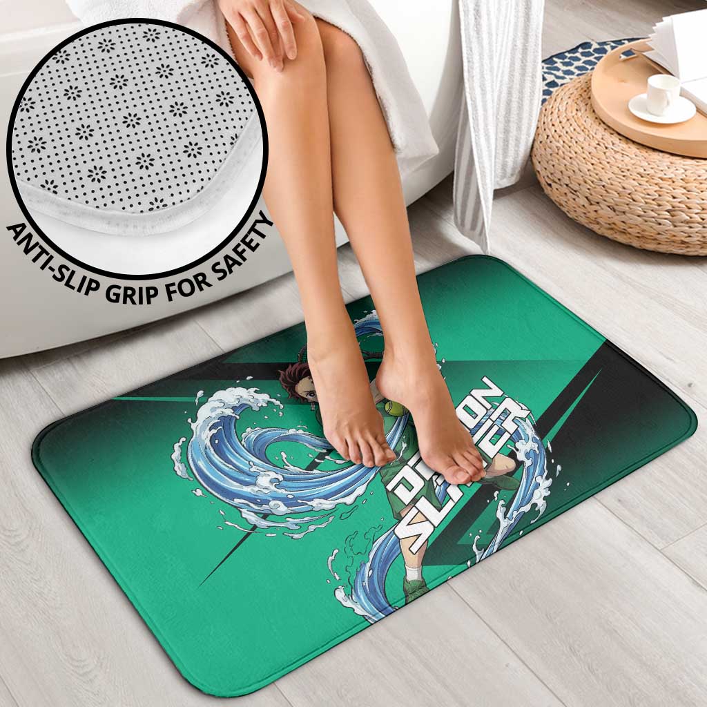 Tanjiro Kamado Water Hashira Bathroom Set Sporty Anime Mashup Style