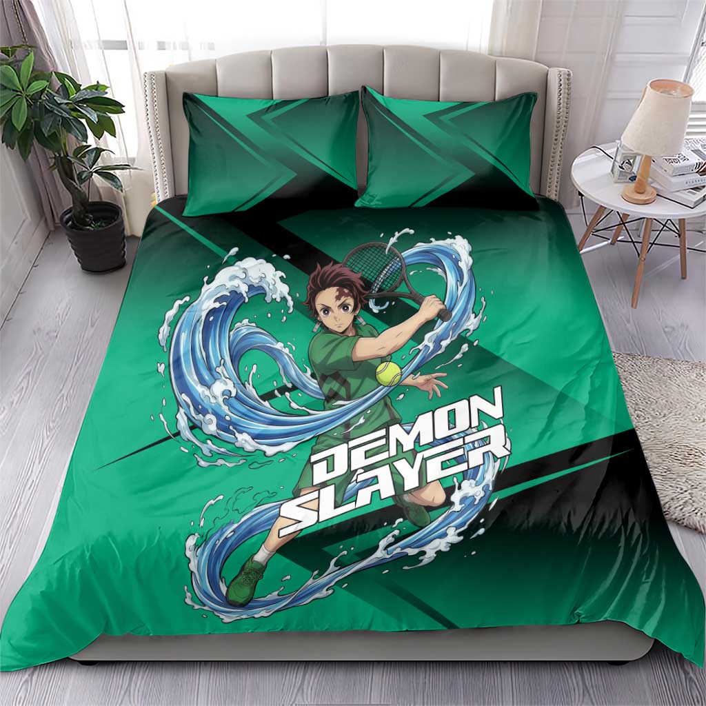 Tanjiro Kamado Water Hashira Bedding Set Sporty Anime Mashup Style