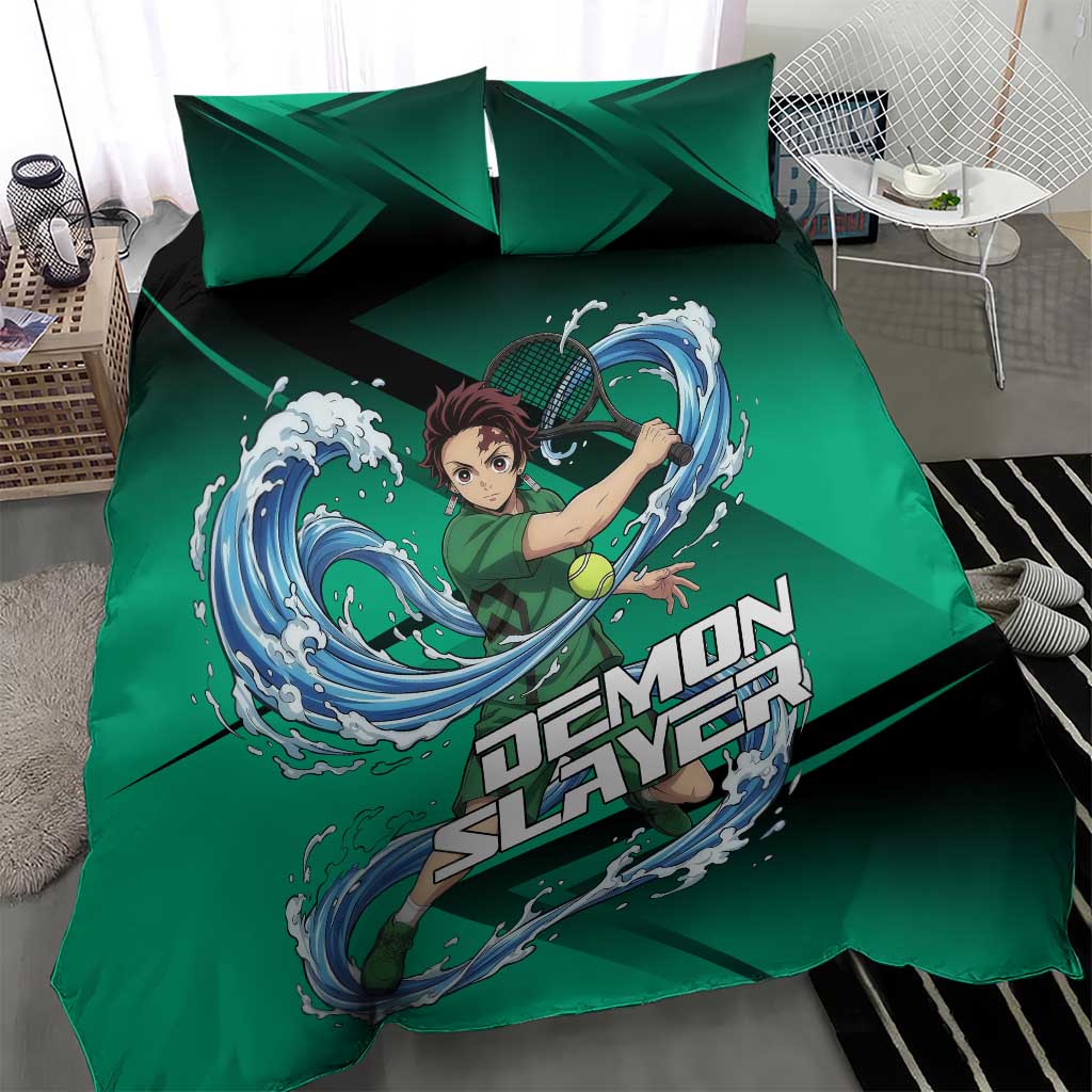 Tanjiro Kamado Water Hashira Bedding Set Sporty Anime Mashup Style