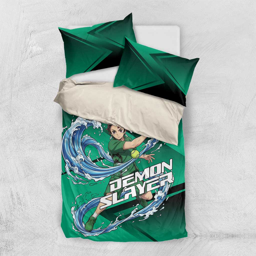 Tanjiro Kamado Water Hashira Bedding Set Sporty Anime Mashup Style
