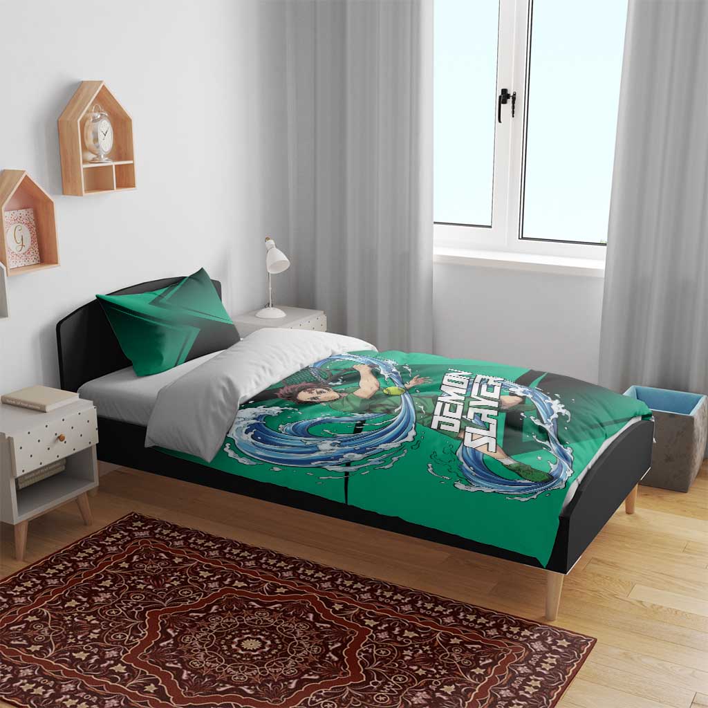 Tanjiro Kamado Water Hashira Bedding Set Sporty Anime Mashup Style