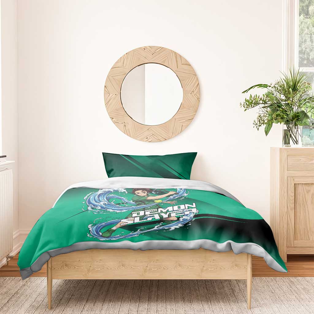 Tanjiro Kamado Water Hashira Bedding Set Sporty Anime Mashup Style