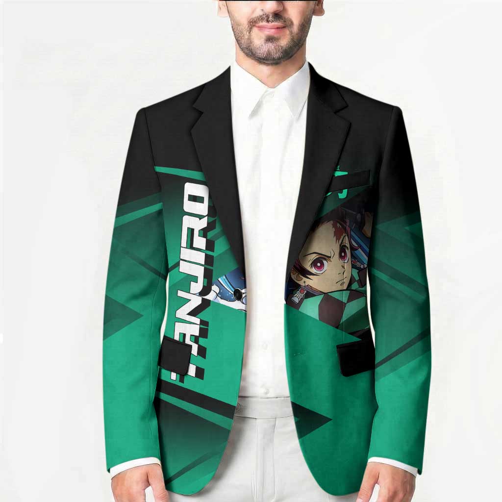Tanjiro Kamado Water Hashira Blazer Sporty Anime Mashup Style