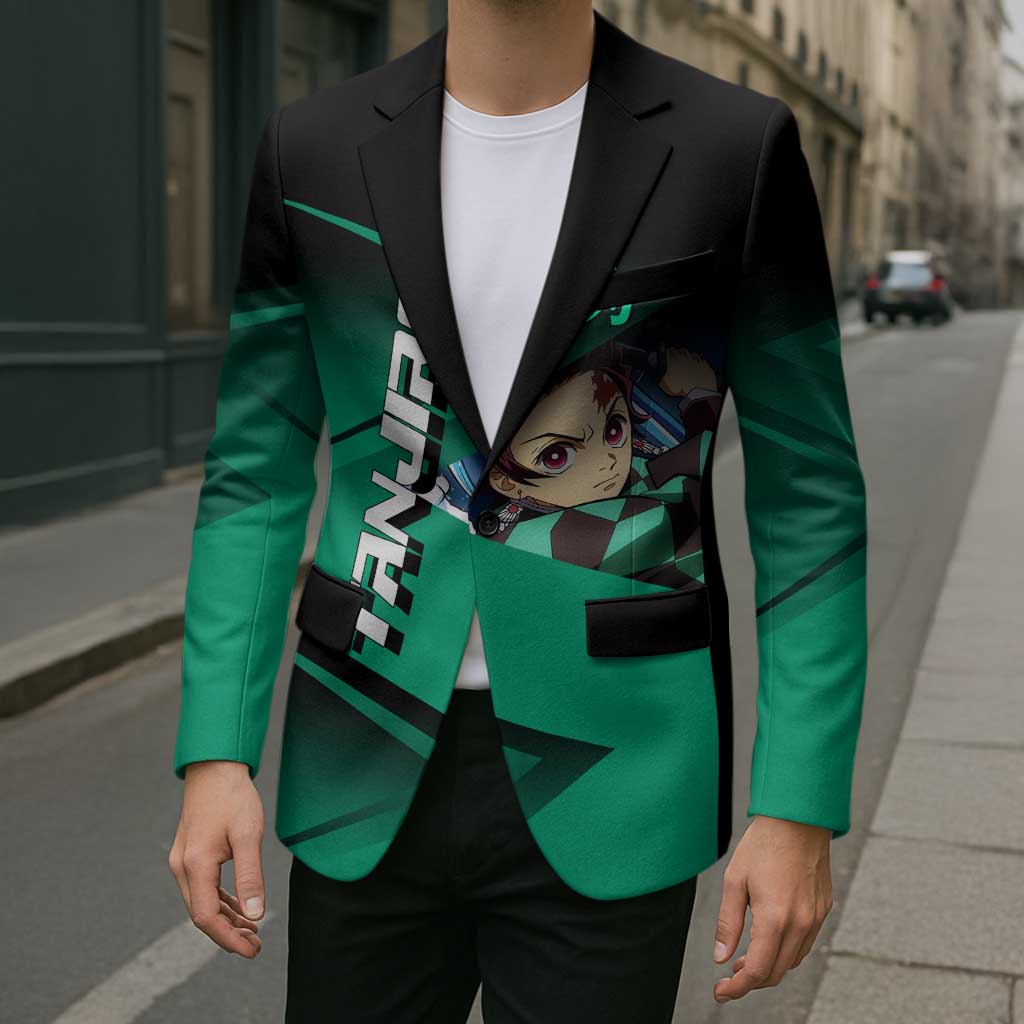 Tanjiro Kamado Water Hashira Blazer Sporty Anime Mashup Style