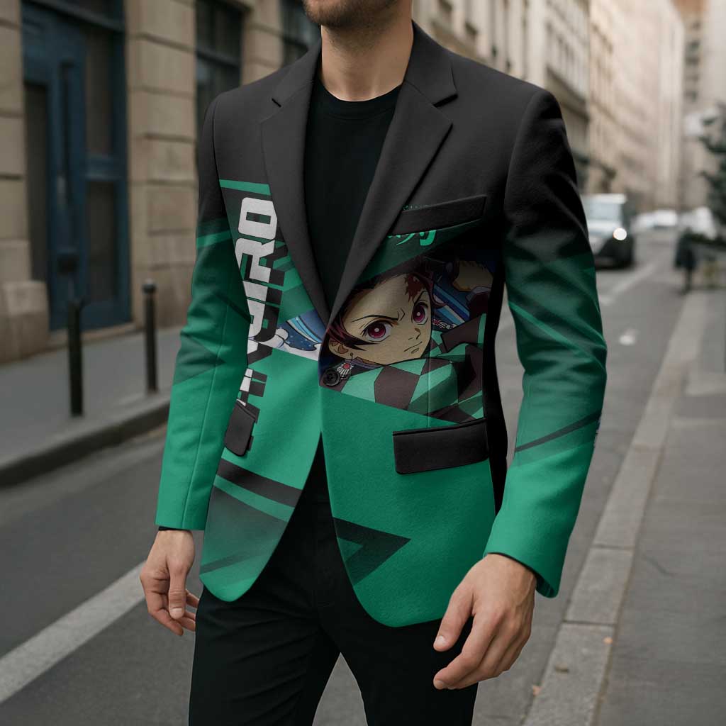 Tanjiro Kamado Water Hashira Blazer Sporty Anime Mashup Style