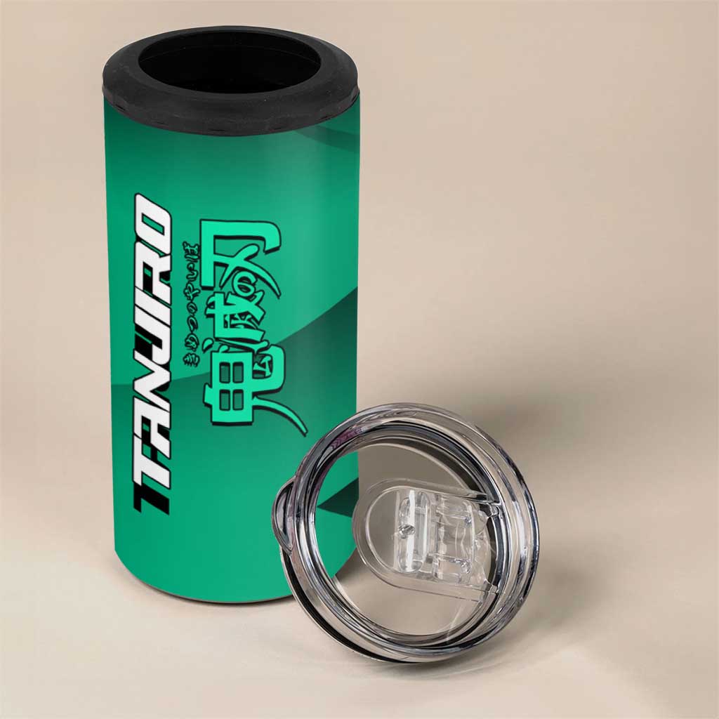 Tanjiro Kamado Water Hashira 4 in 1 Can Cooler Tumbler Sporty Anime Mashup Style