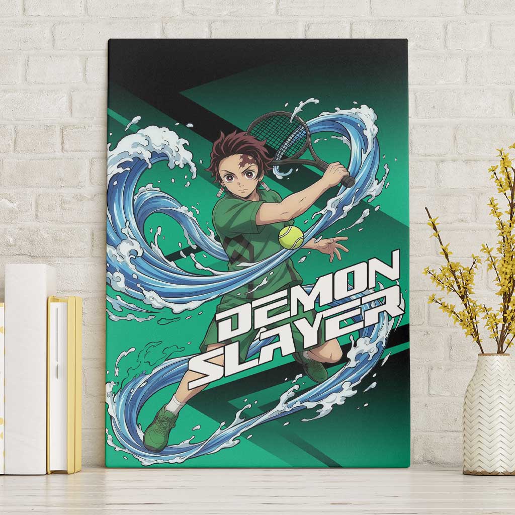 Tanjiro Kamado Water Hashira Canvas Wall Art Sporty Anime Mashup Style