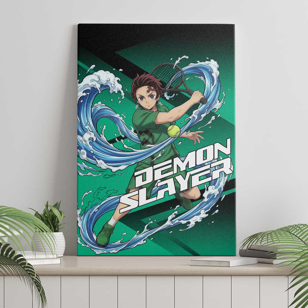 Tanjiro Kamado Water Hashira Canvas Wall Art Sporty Anime Mashup Style