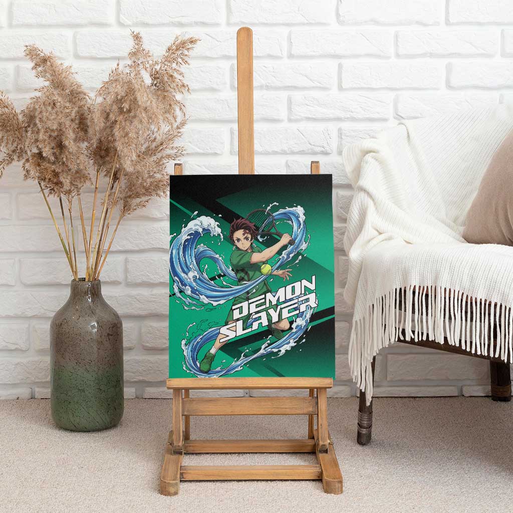 Tanjiro Kamado Water Hashira Canvas Wall Art Sporty Anime Mashup Style