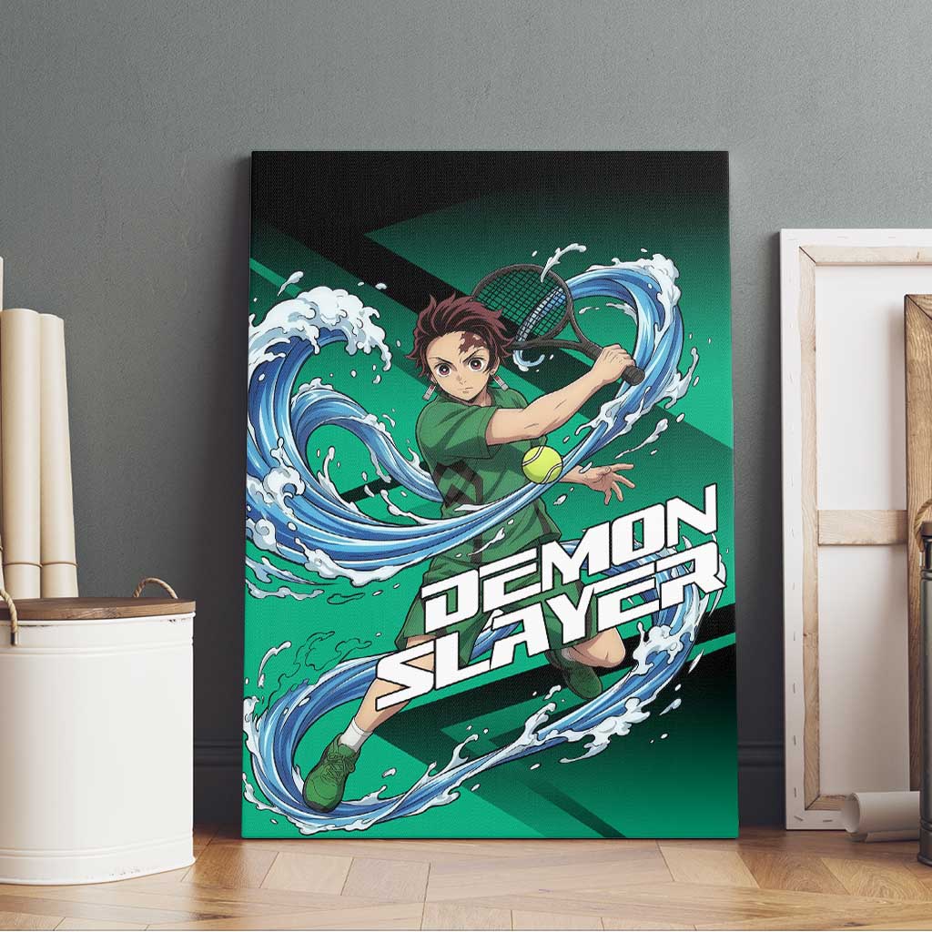 Tanjiro Kamado Water Hashira Canvas Wall Art Sporty Anime Mashup Style