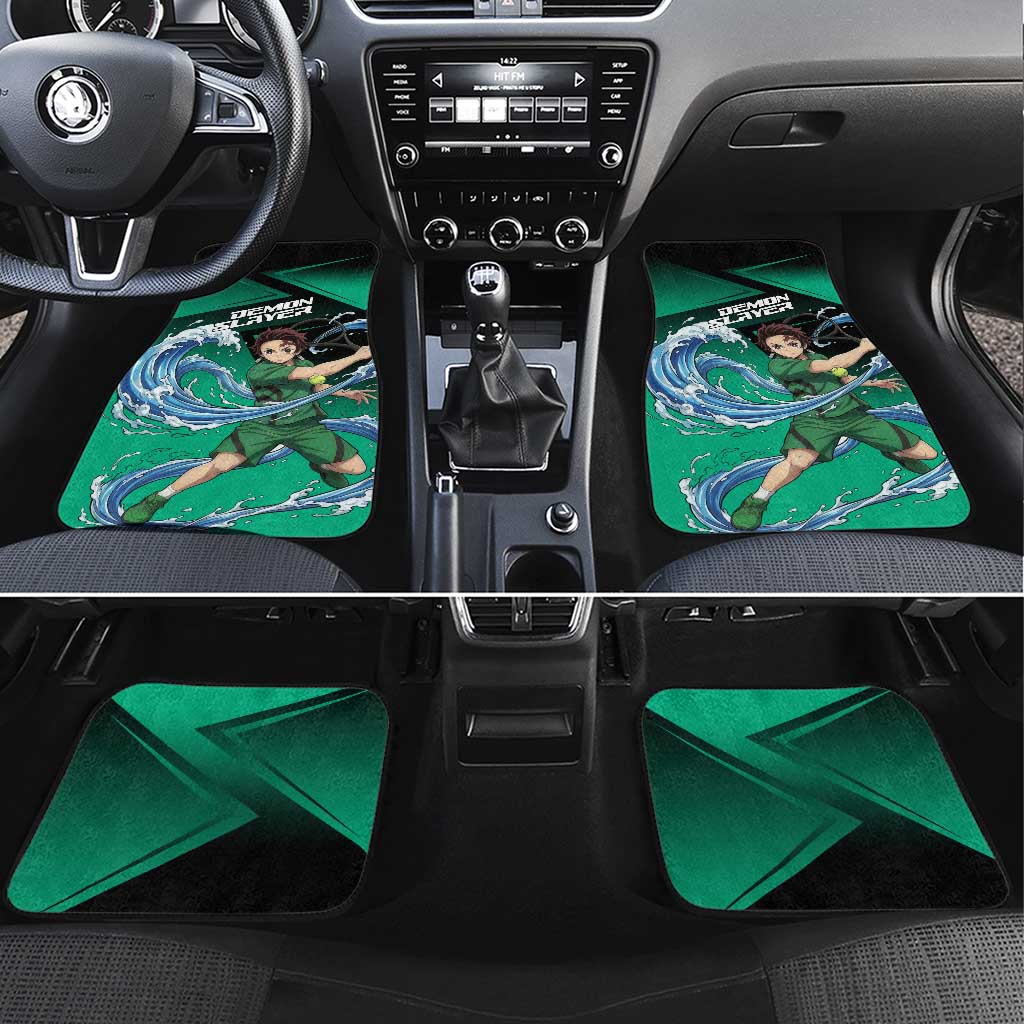 Tanjiro Kamado Water Hashira Car Mats Sporty Anime Mashup Style