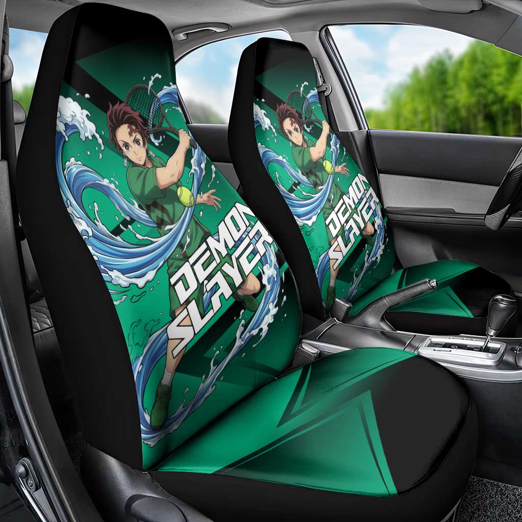 Tanjiro Kamado Water Hashira Car Seat Cover Sporty Anime Mashup Style