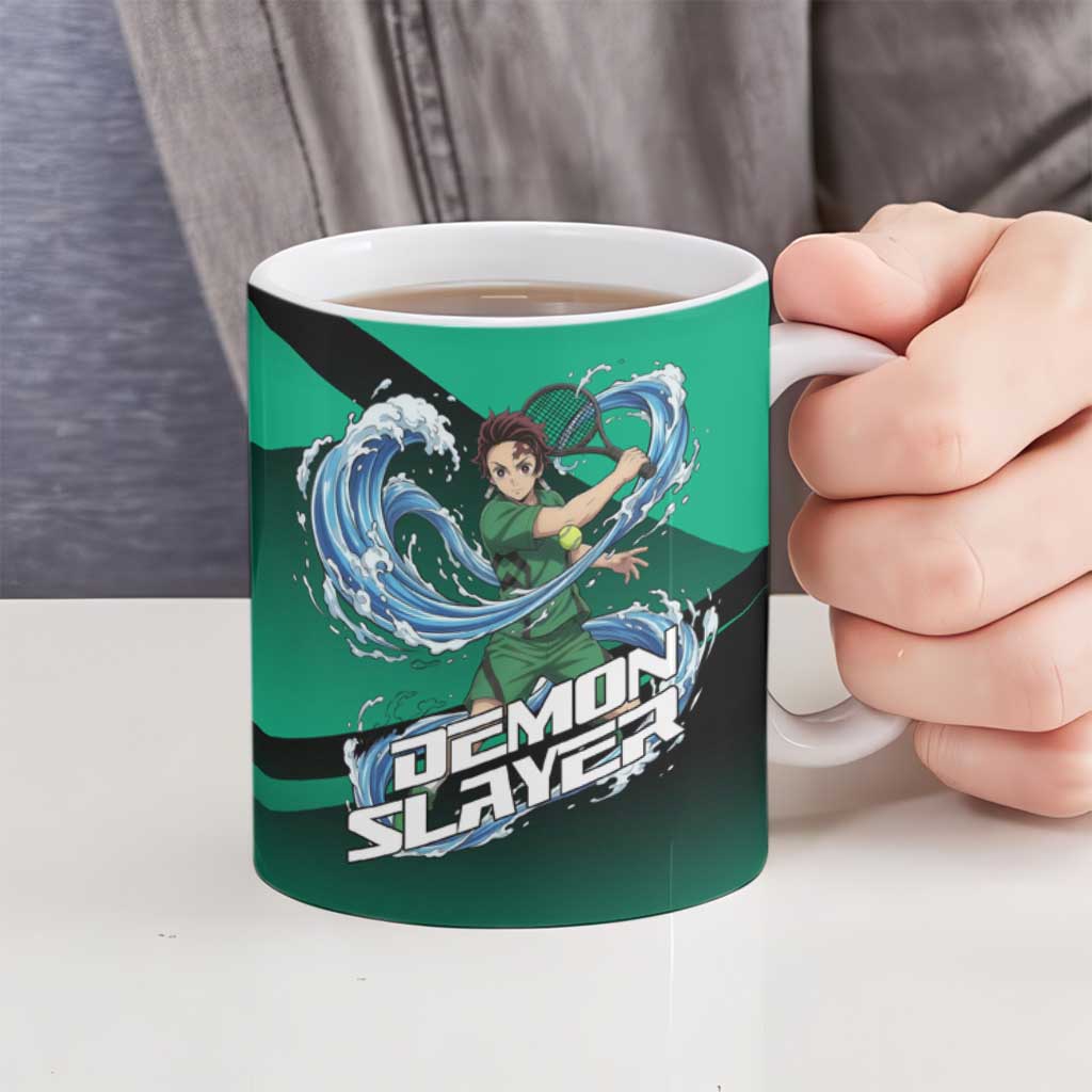Tanjiro Kamado Water Hashira Ceramic Mug Sporty Anime Mashup Style