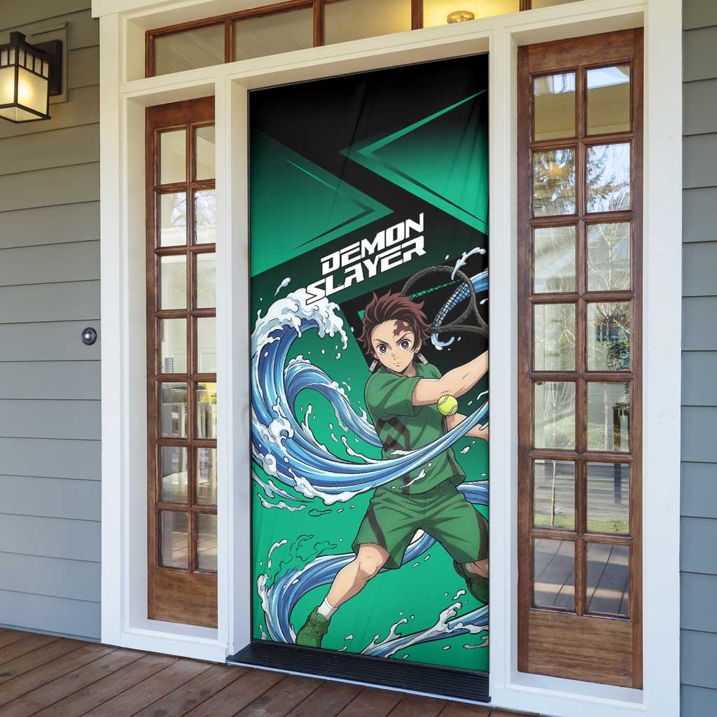 Tanjiro Kamado Water Hashira Door Cover Sporty Anime Mashup Style