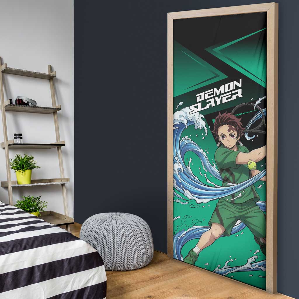 Tanjiro Kamado Water Hashira Door Cover Sporty Anime Mashup Style