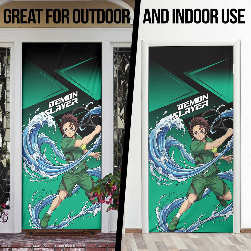 Tanjiro Kamado Water Hashira Door Cover Sporty Anime Mashup Style