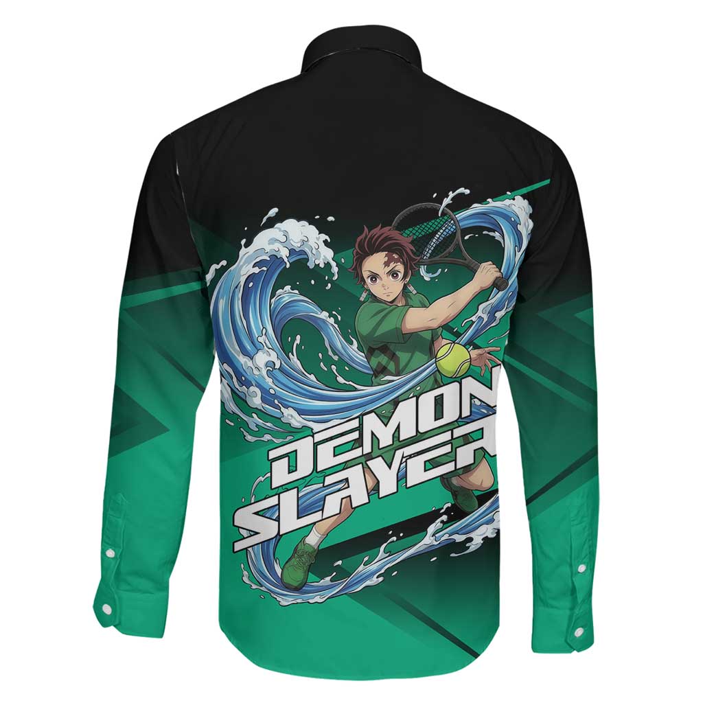 Tanjiro Kamado Water Hashira Family Matching Mermaid Dress and Hawaiian Shirt Sporty Anime Mashup Style