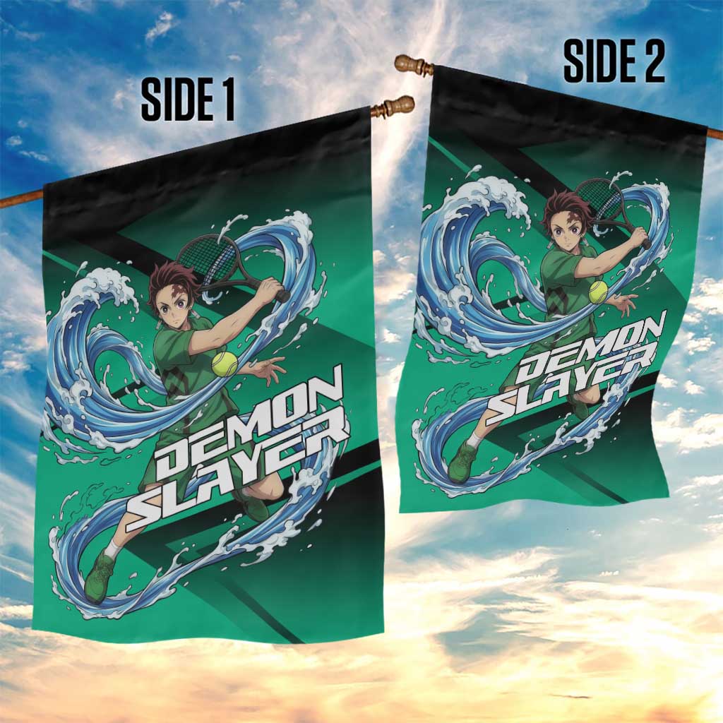 Tanjiro Kamado Water Hashira Garden Flag Sporty Anime Mashup Style