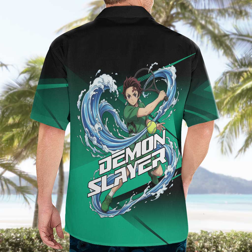 Tanjiro Kamado Water Hashira Hawaiian Shirt Sporty Anime Mashup Style