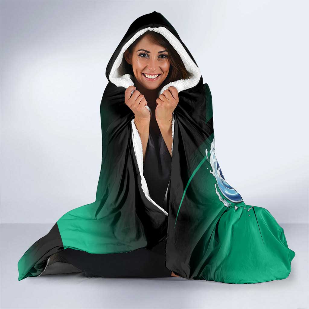 Tanjiro Kamado Water Hashira Hooded Blanket Sporty Anime Mashup Style