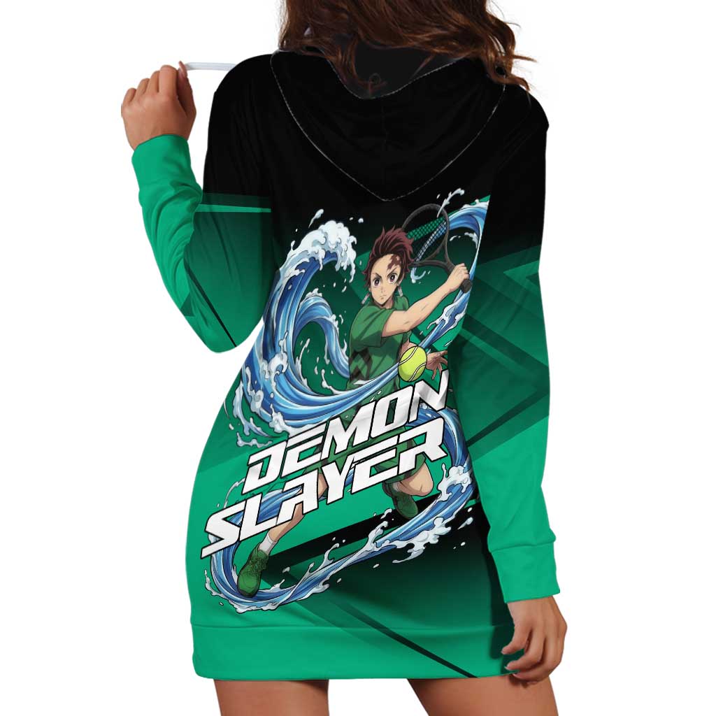 Tanjiro Kamado Water Hashira Hoodie Dress Sporty Anime Mashup Style