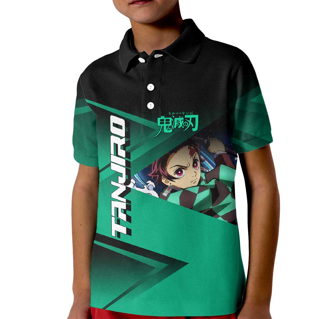 Tanjiro Kamado Water Hashira Kid Polo Shirt Sporty Anime Mashup Style