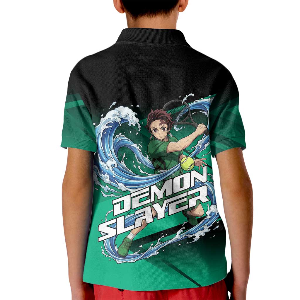 Tanjiro Kamado Water Hashira Kid Polo Shirt Sporty Anime Mashup Style