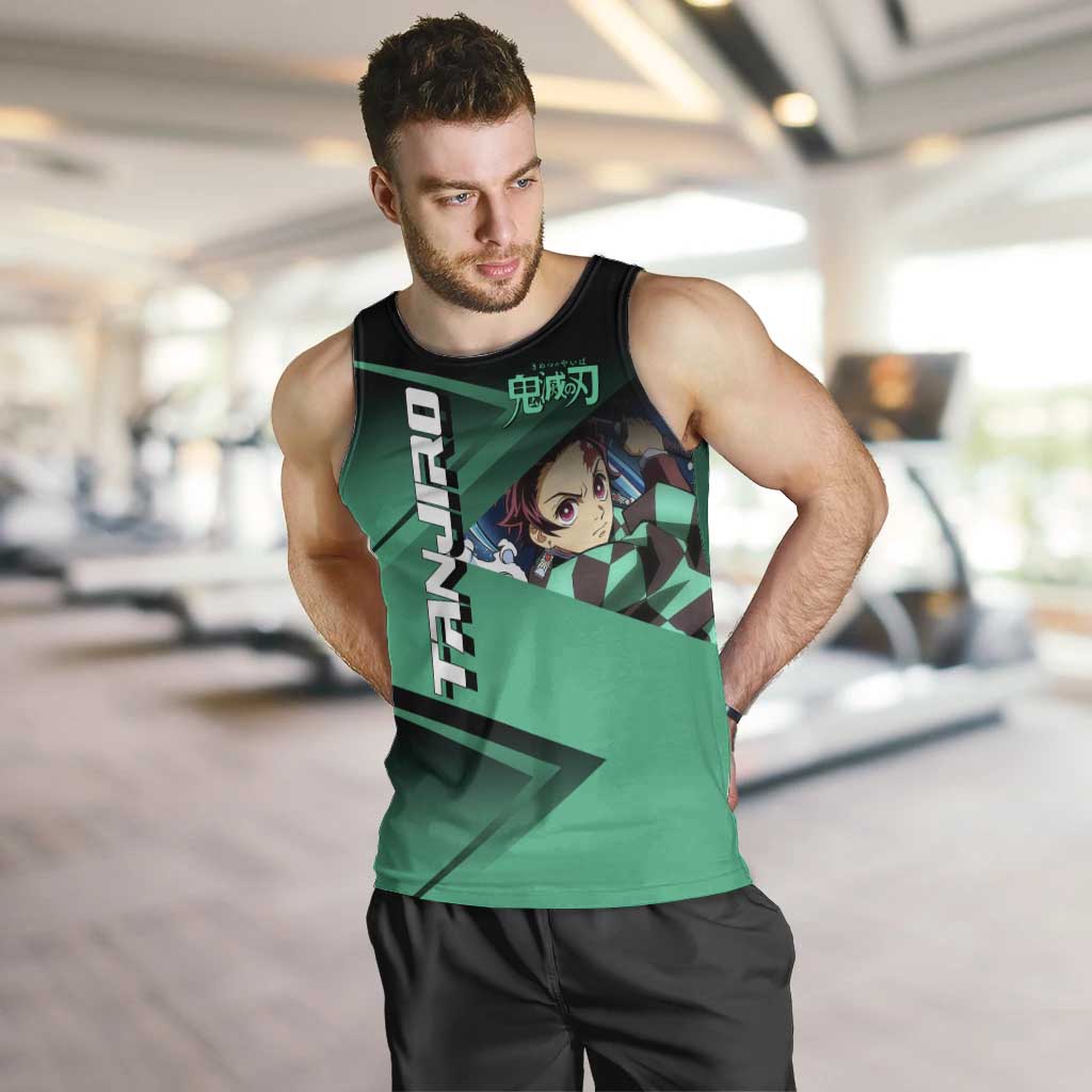 Tanjiro Kamado Water Hashira Men Tank Top Sporty Anime Mashup Style