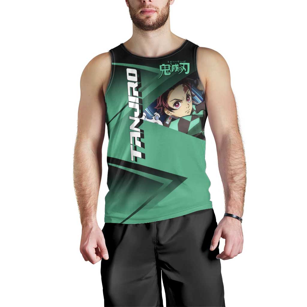Tanjiro Kamado Water Hashira Men Tank Top Sporty Anime Mashup Style