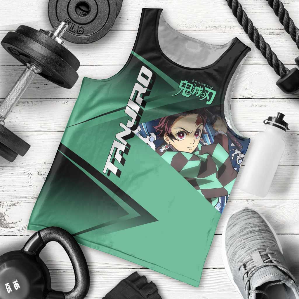 Tanjiro Kamado Water Hashira Men Tank Top Sporty Anime Mashup Style