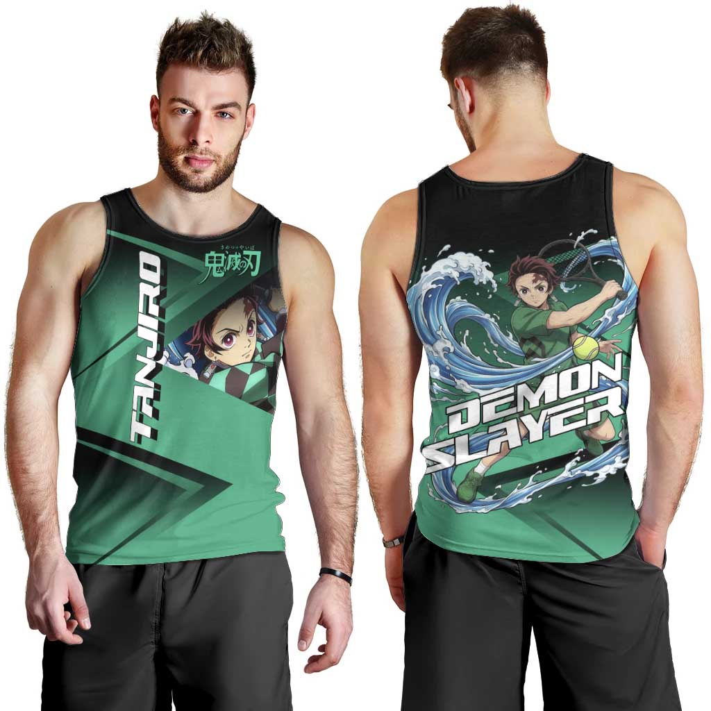 Tanjiro Kamado Water Hashira Men Tank Top Sporty Anime Mashup Style