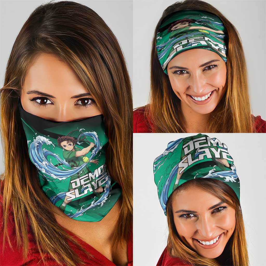 Tanjiro Kamado Water Hashira Neck Gaiter Sporty Anime Mashup Style