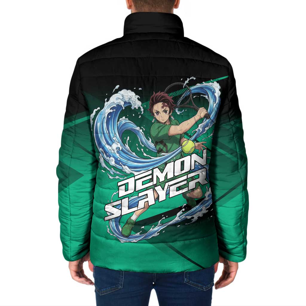 Tanjiro Kamado Water Hashira Padded Jacket Sporty Anime Mashup Style