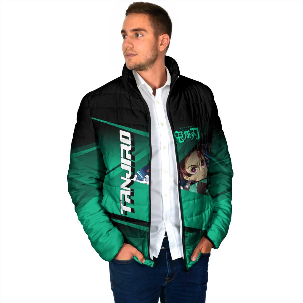 Tanjiro Kamado Water Hashira Padded Jacket Sporty Anime Mashup Style