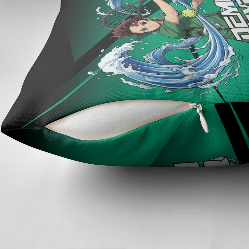 Tanjiro Kamado Water Hashira Pillow Cover Sporty Anime Mashup Style