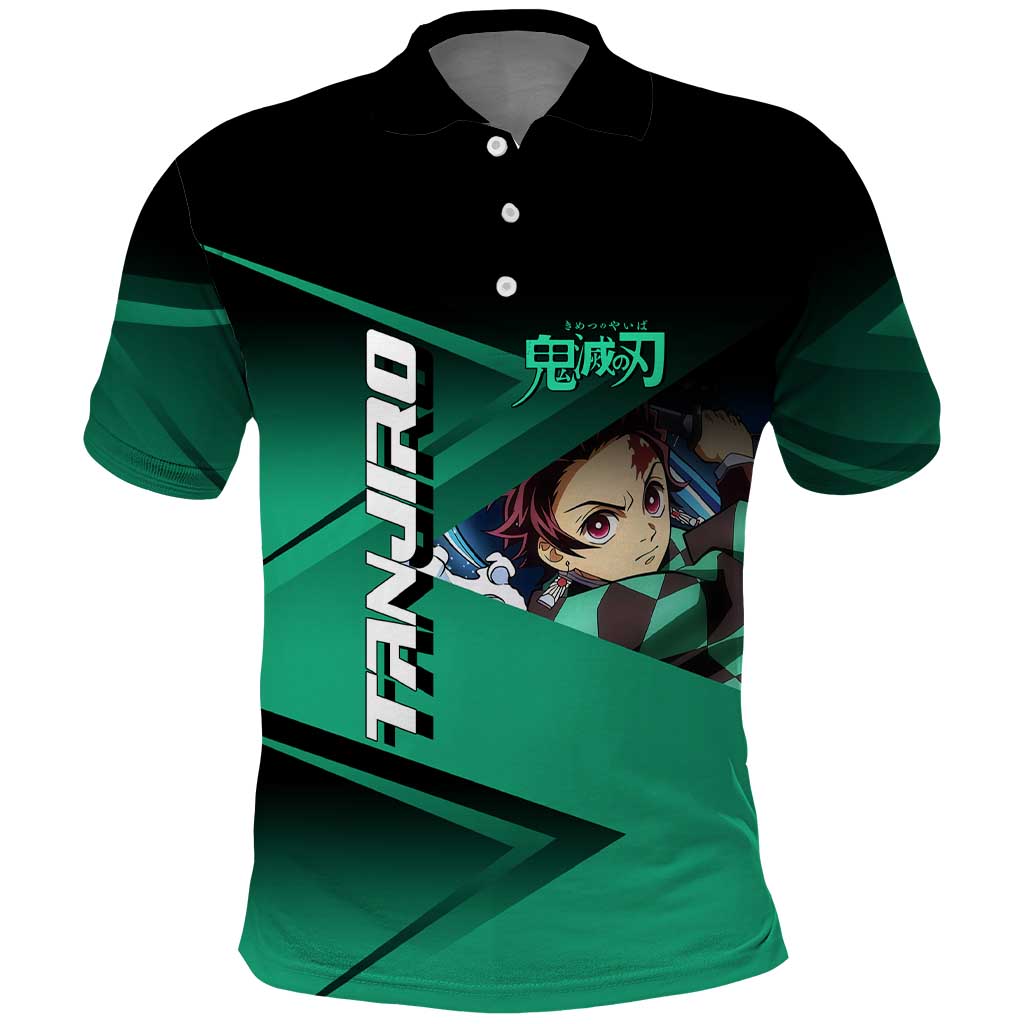 Tanjiro Kamado Water Hashira Polo Shirt Sporty Anime Mashup Style