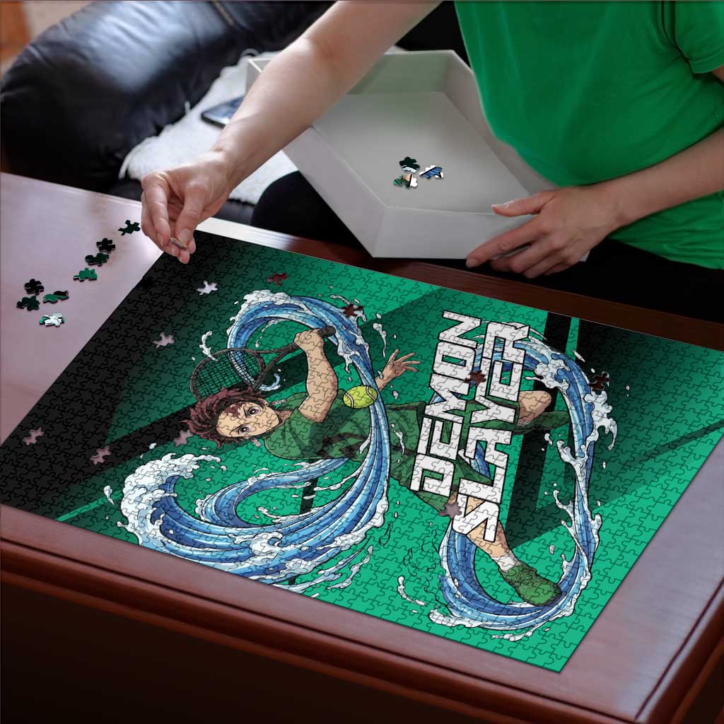Tanjiro Kamado Water Hashira Puzzle Sporty Anime Mashup Style