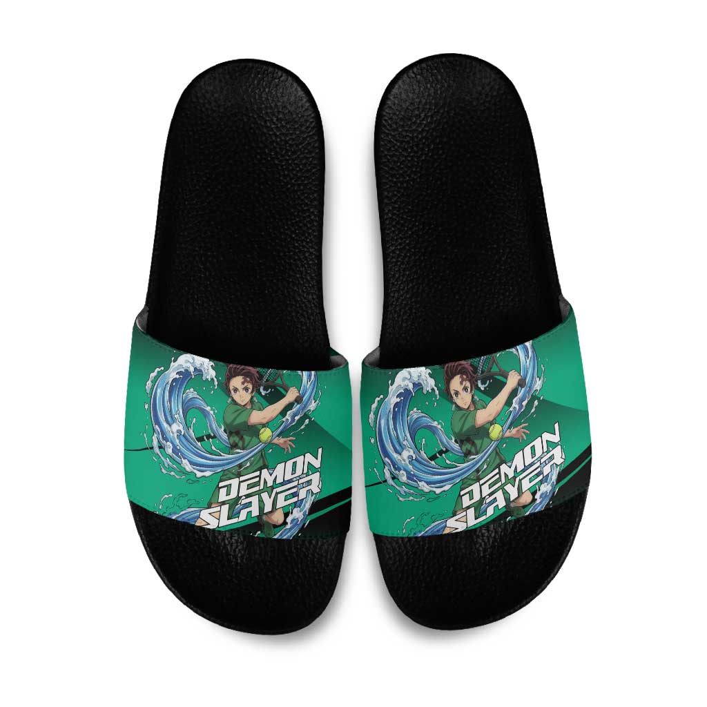 Tanjiro Kamado Water Hashira Slide Sandals Sporty Anime Mashup Style