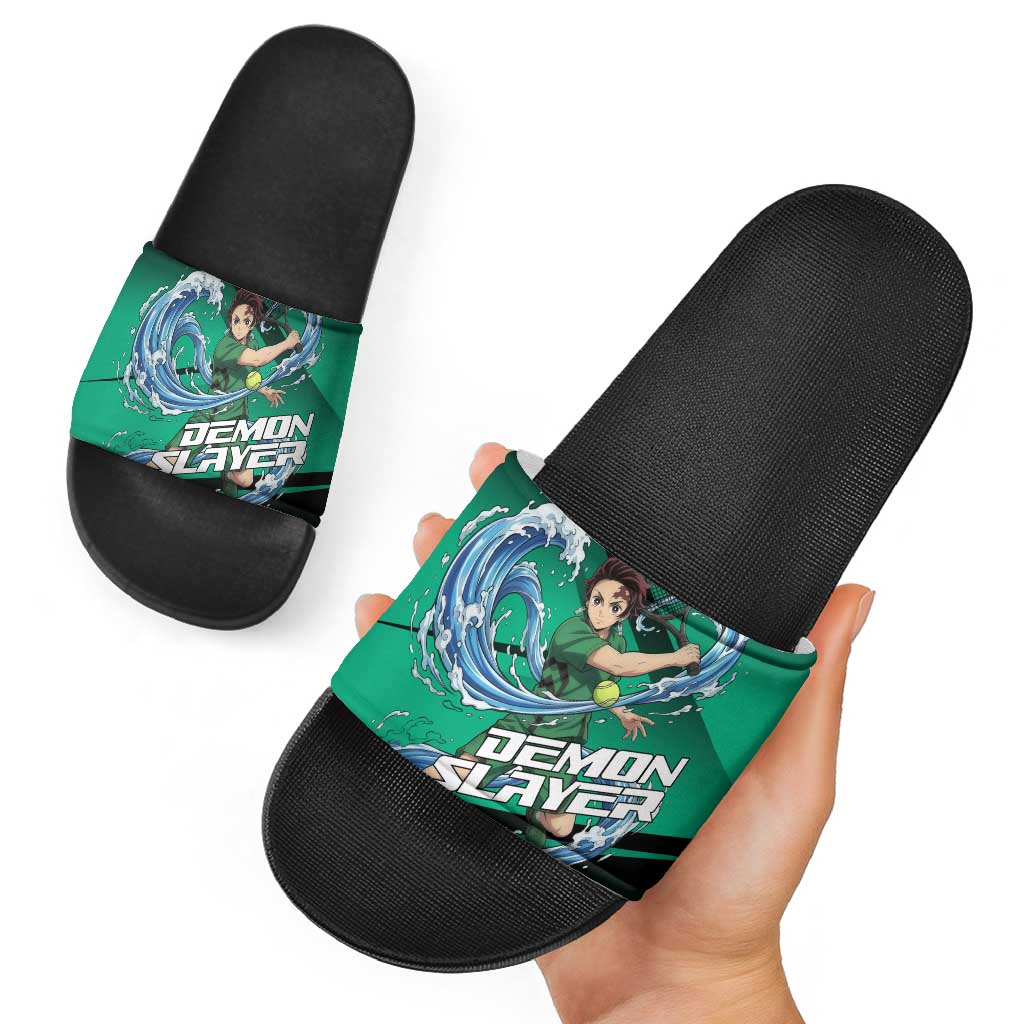 Tanjiro Kamado Water Hashira Slide Sandals Sporty Anime Mashup Style